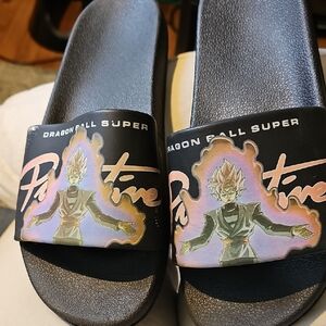 Dragon Ball Super Black Character Slide Sandals